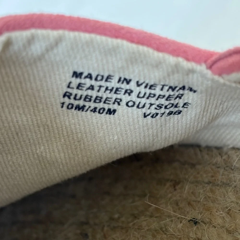 Michael Kors Pink Suede Leather Espadrille Flats Slip On Shoes V019B Womens 10M